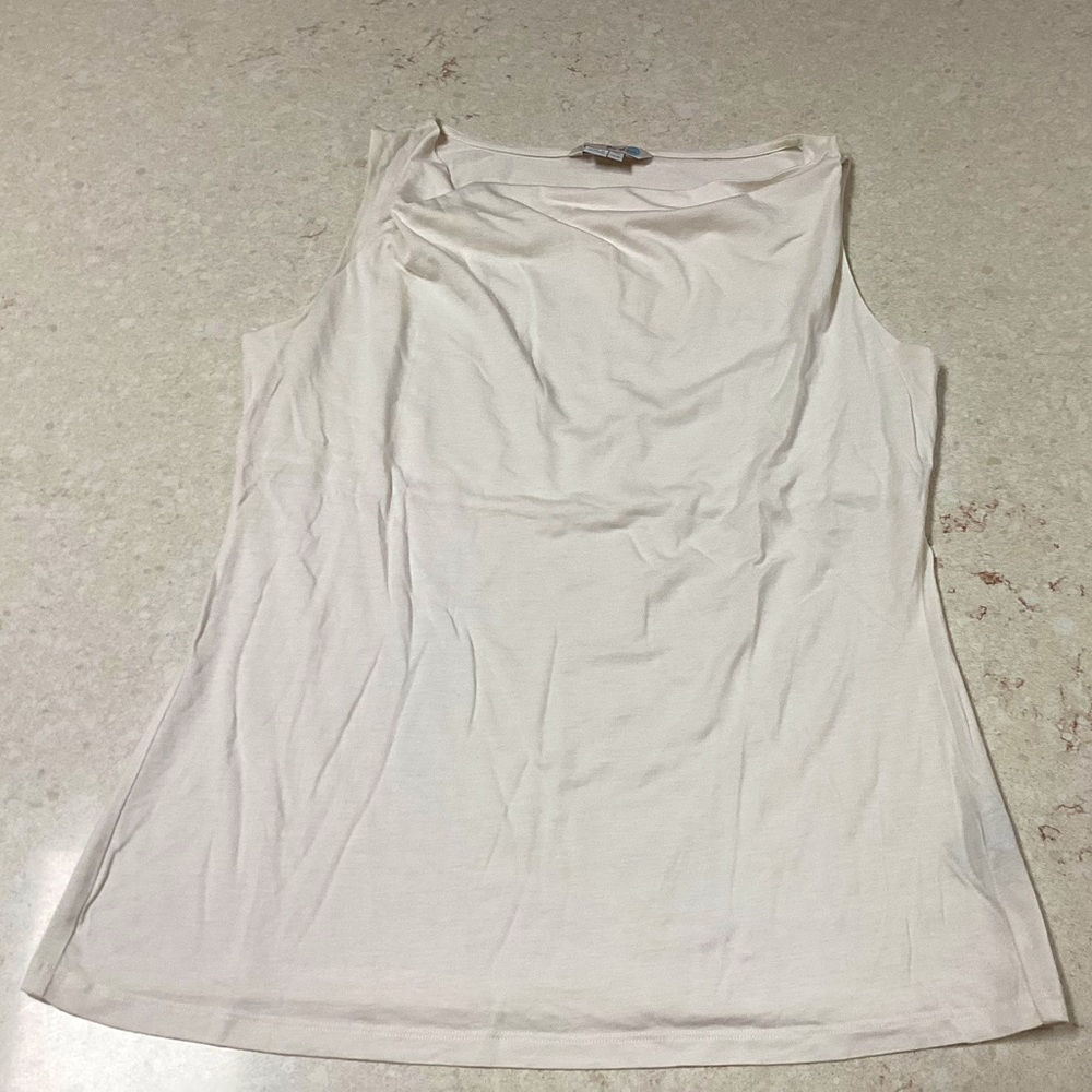 Boden cowl neck sleeveless top, cream white, 10